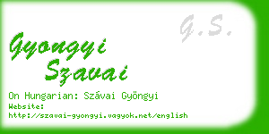 gyongyi szavai business card